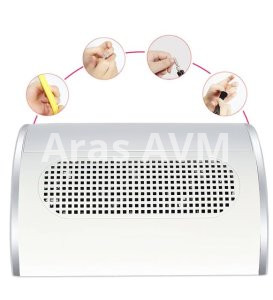 Protez Tırnak Toz Toplama Cihazı 3 Motorlu 40 Watt Yüksek Cekiş Gücü