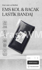 EMS Kol & Bacak Elastik Bandaj (Profesyonel Seri)