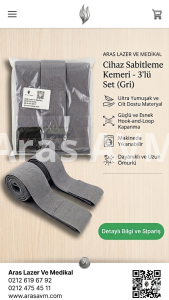 Aras Lazer Epilasyon Cihaz Başlık Sabitleme Kemeri - 3’lü Profesyonel Set (Gri)