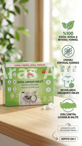 My Ser Doğal Çamaşır Tableti ile Kimyasallardan Uzak, %100 Bitkisel Temizlik.