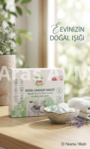 My Ser Doğal Çamaşır Tableti ile Kimyasallardan Uzak, %100 Bitkisel Temizlik.