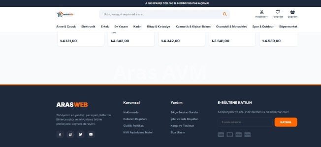 Profesyonel Php E-Ticaret V1