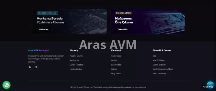 Profesyonel Php E-Ticaret V3 - Aras AVM